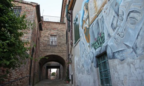 Murales porta Montanara di Saludecio