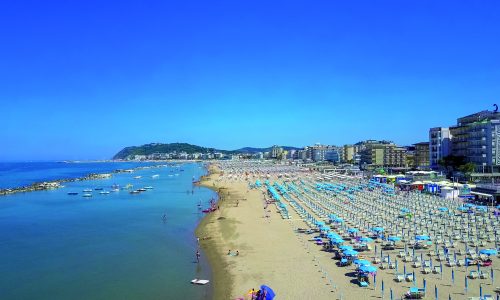 Cattolica, vista della spiaggia dall'alto