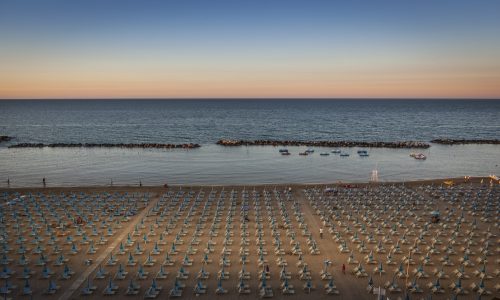 Spiaggia di Cattolica al tramonto